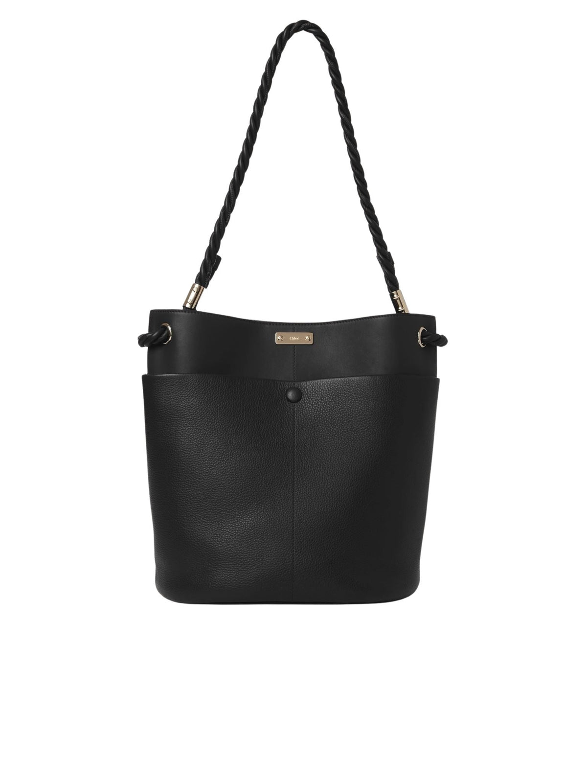 Black MEDIUM BUCKET BAG - Black