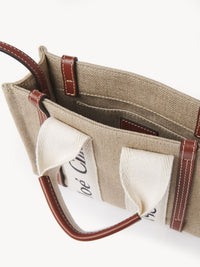 White & Brown MINI TOTE - White & Brown