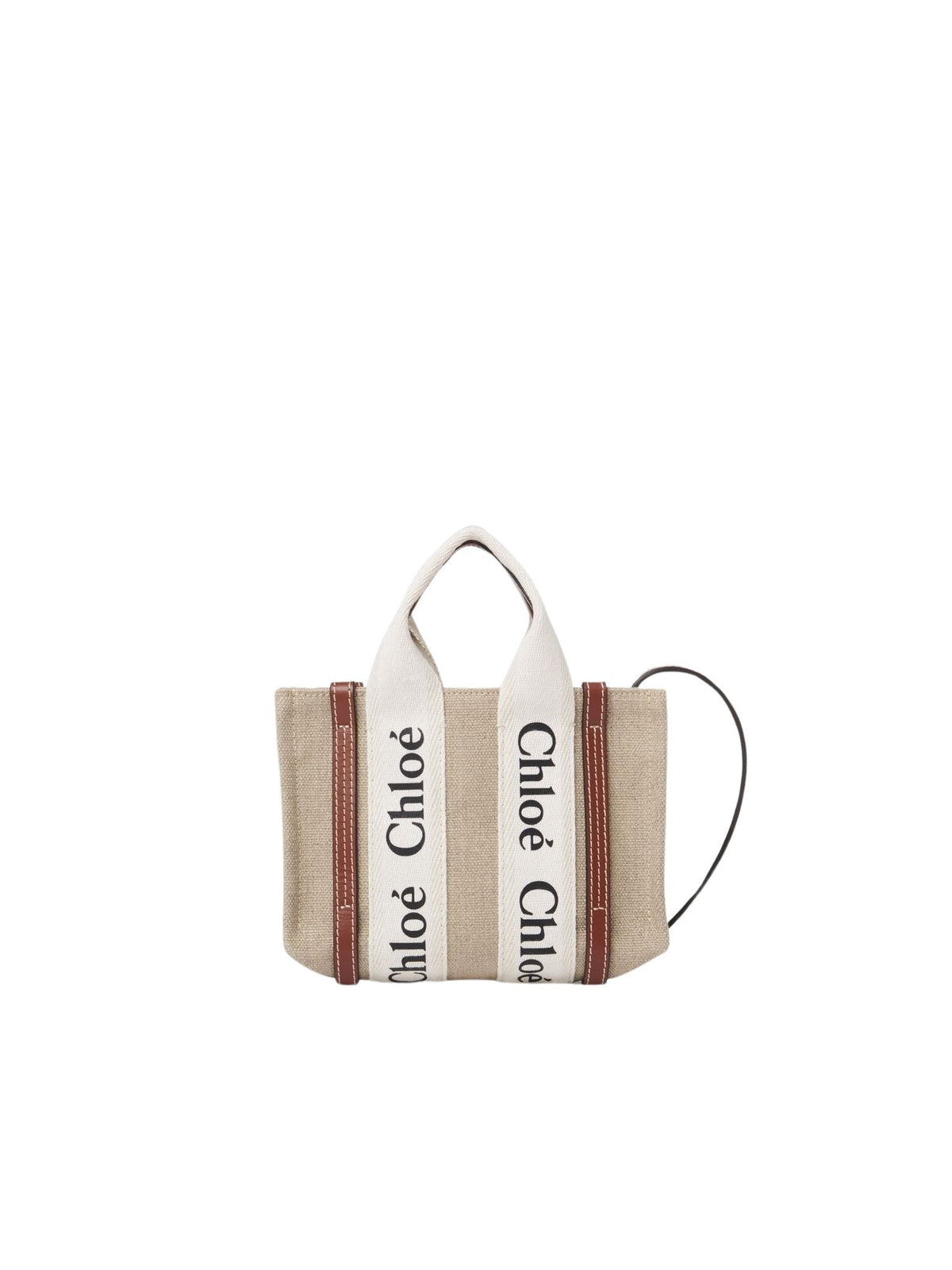 White & Brown MINI TOTE - White & Brown