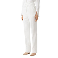 1 qty Pantalon tailleur en laine technique à ceinture - Optic White