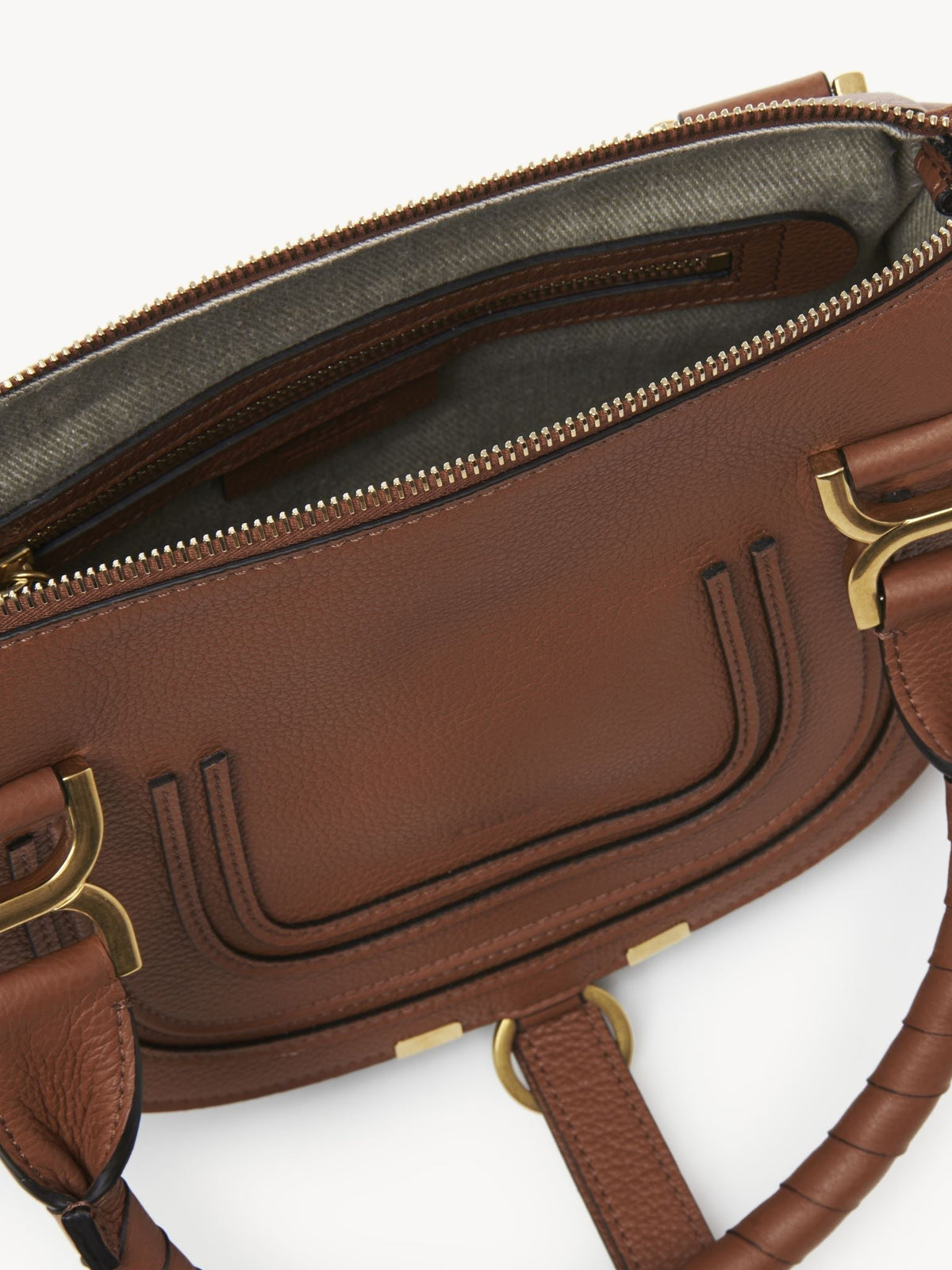 BASEPLUS_Tan SMALL DOUBLE CARRY BAG - Tan