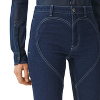 1 qty Jean coupe skinny à motif cœur - Dark Canvas Blue