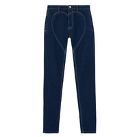 1 qty Jean coupe skinny à motif cœur - Dark Canvas Blue