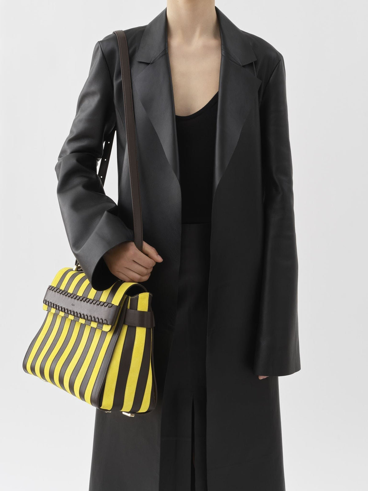 BASEPLUS_Yellow & Brown TOP HANDL - Yellow & Brown