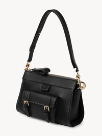 Sac porté épaule Edith en cuir - Black
