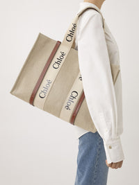 White & Blue LARGE TOTE - White & Blue