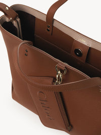 Tan SMALL EAST WEST TOTE B - Tan