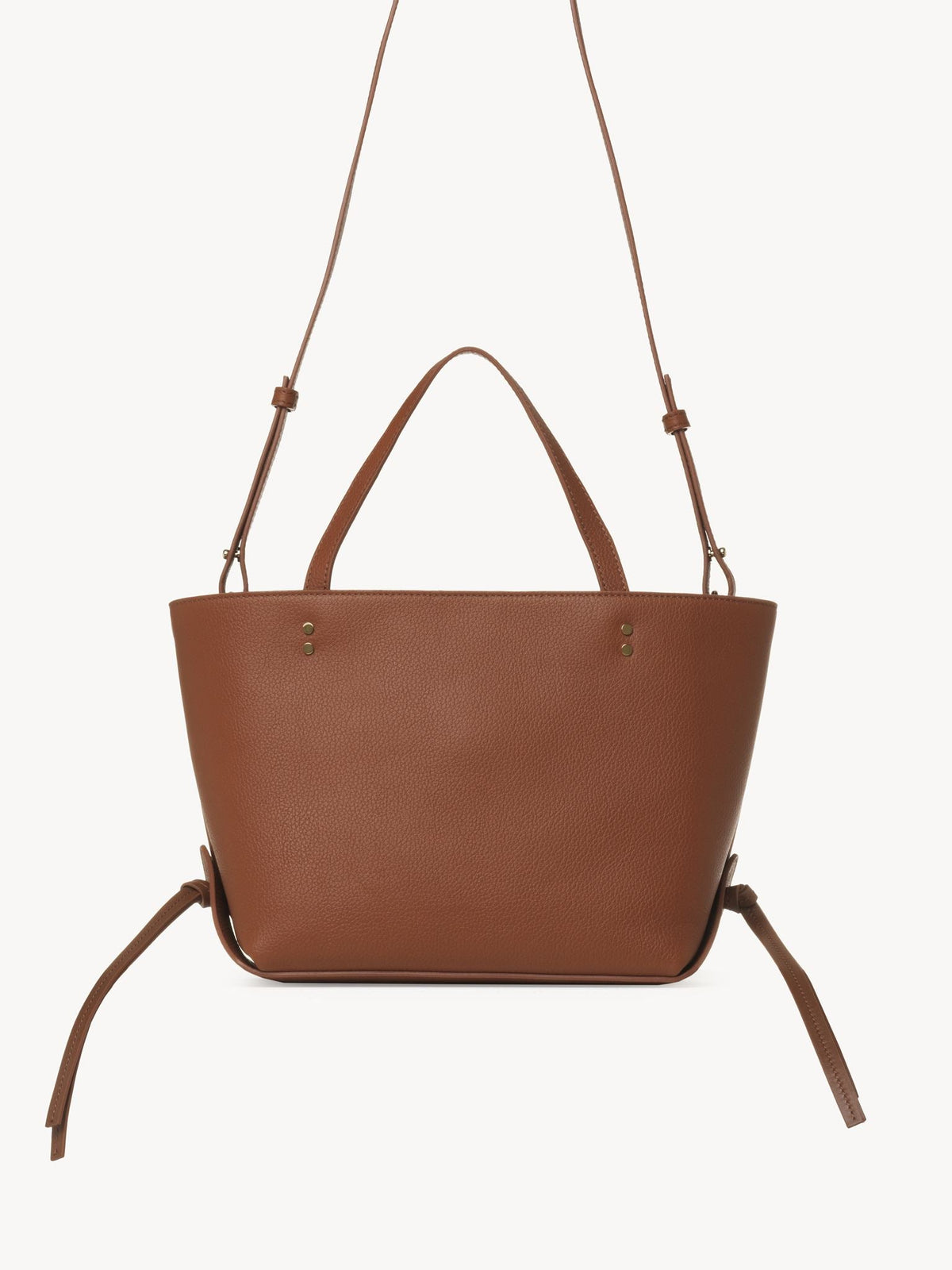 Tan SMALL EAST WEST TOTE B - Tan