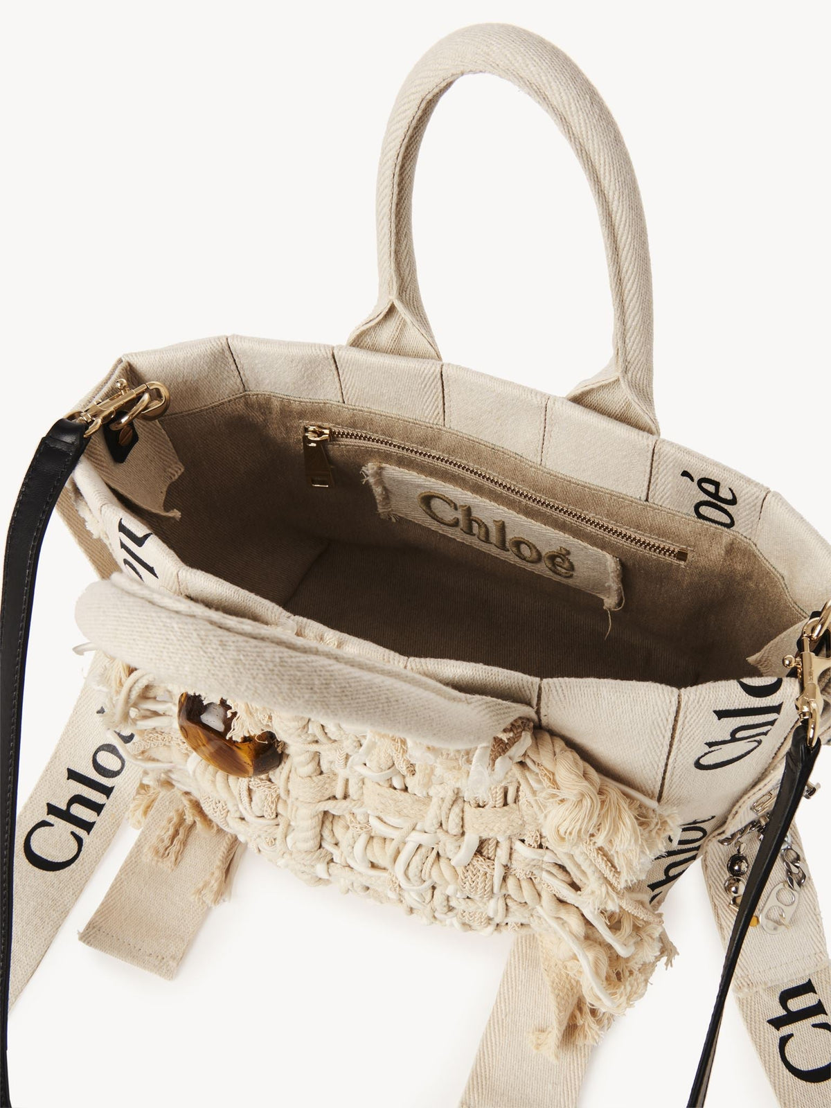 Sand SMALL TOTE BAG WITH S - Sand