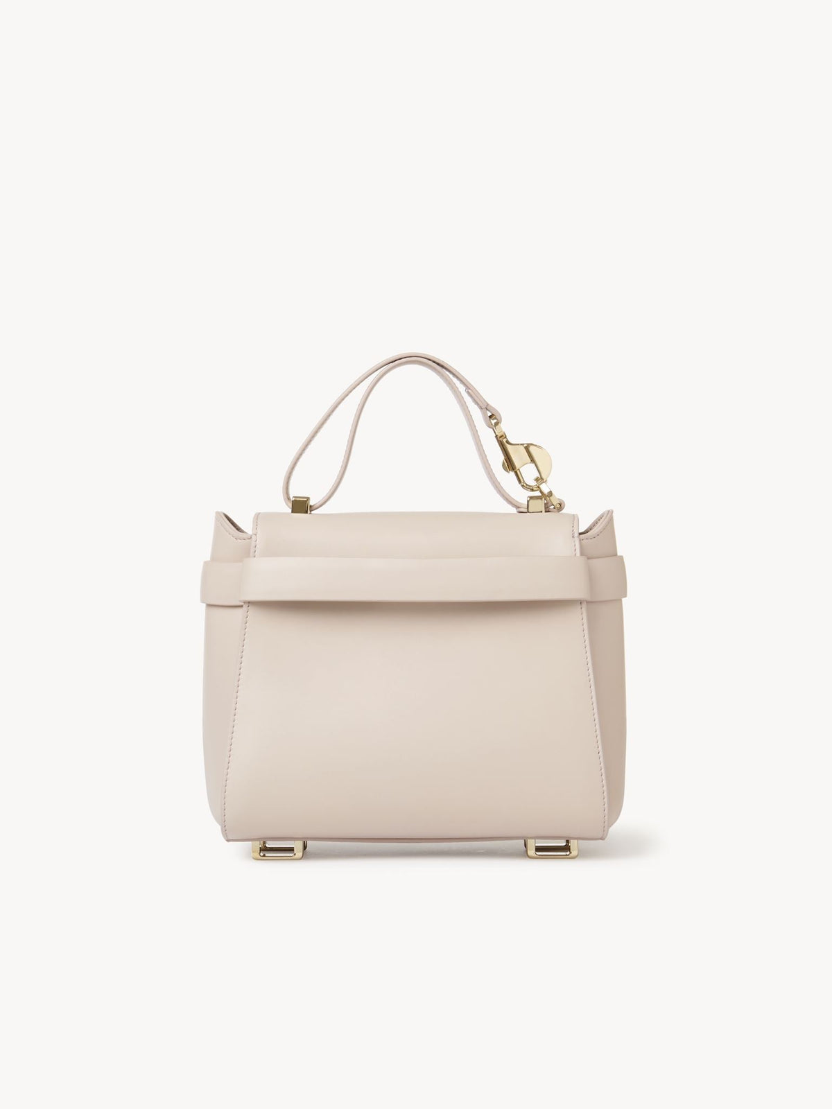 Nude SMALL TOP HANDLE BAG - Nude