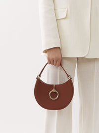 Sepia Brown SMALL HOBO BAG - Sepia Brown
