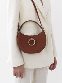 Sepia Brown SMALL HOBO BAG - Sepia Brown