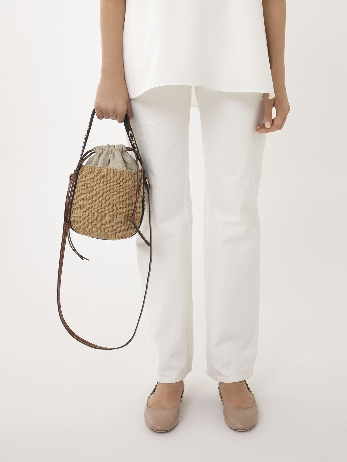 Black & Beige SMALL BASK - Black & Beige