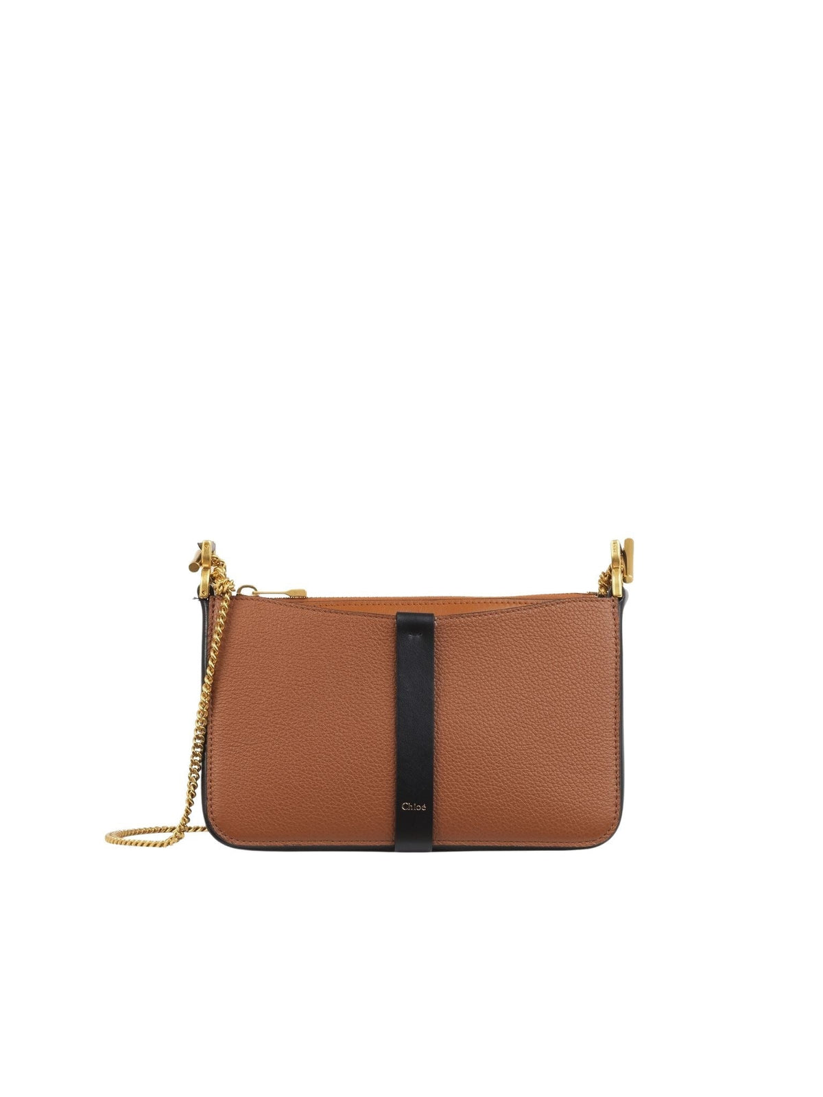 BASEPLUS_Tan POUCH ON CHAIN - Tan
