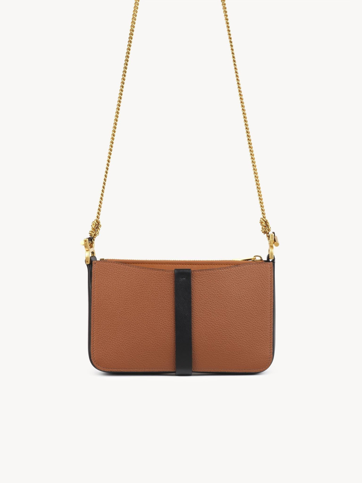 BASEPLUS_Tan POUCH ON CHAIN - Tan