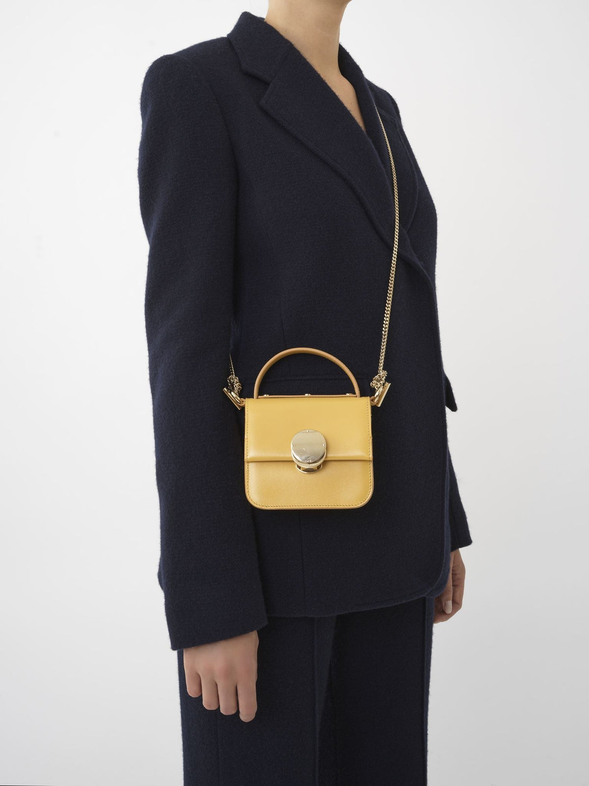 BASEPLUS_Honey Gold MICRO FLAP BAG - Honey Gold