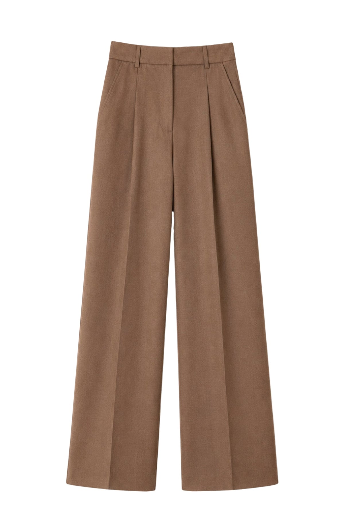 PRIX RECO : 55 // Pantalon Le Tiago en laine - Marron clair