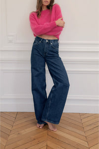 NEW // Pull Le Fontaine en mohair - Rose