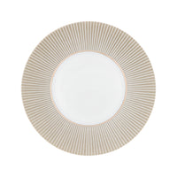 Assiette de présentation Linae en porcelaine - Platine