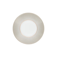 Assiette à dessert Linae en porcelaine - Platine
