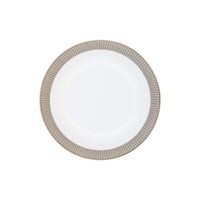 Assiette calotte Linae en porcelaine - Platine