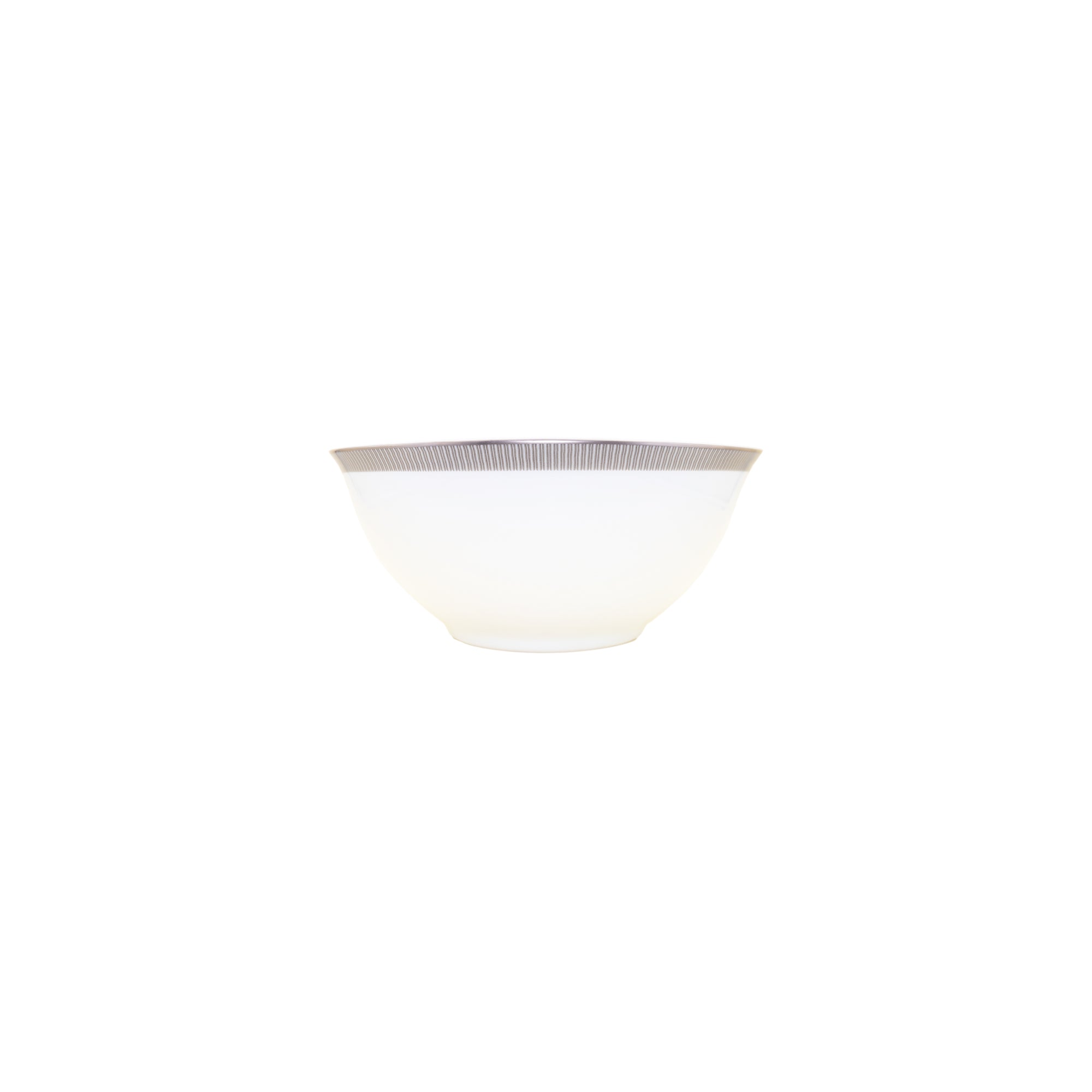 Bol de riz Linae en porcelaine - Platine