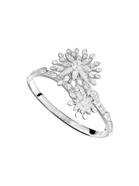 2qty DJV / QTY DISPO : 4-QTY VENDUES : 0-ST : 0% PRIX DJV : 620€ // Argent Rhodié Bracelet Fleur Toi & Moi en argent rhodié 925/1000 /// RECO : 660€