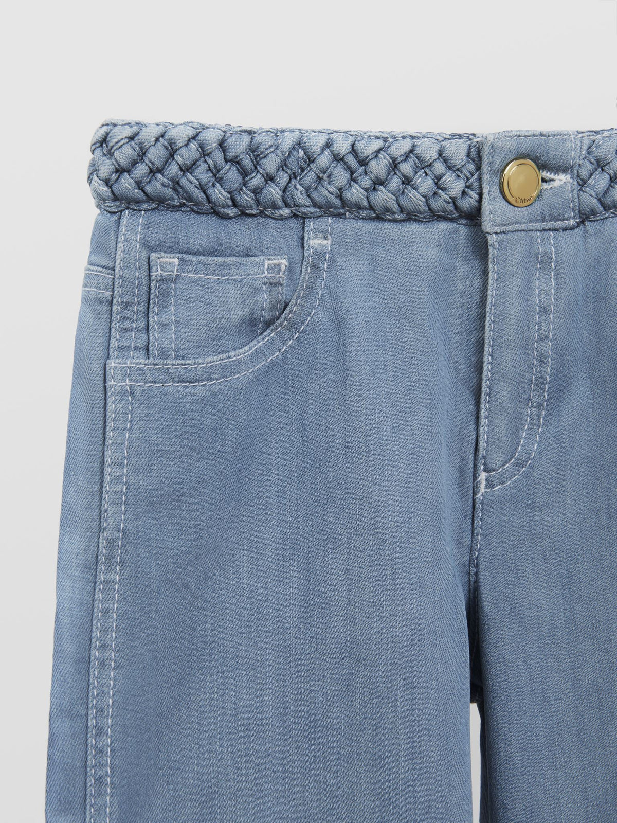 BASEPLUS_Denim Blue TROUSERS - Denim Blue