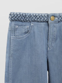 BASEPLUS_Denim Blue TROUSERS - Denim Blue