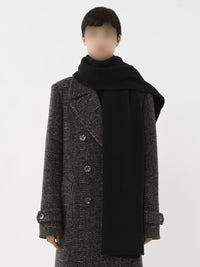 Black STOLE SCARF - Black
