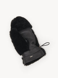 Black GLOVES AND MUFF - Black