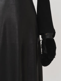 Black GLOVES AND MUFF - Black