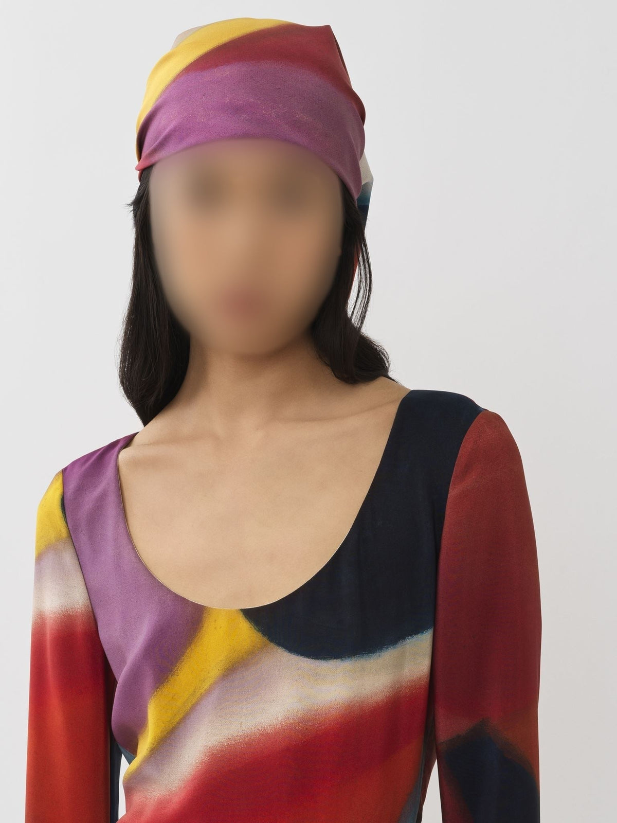 Multicolor CARRE SCARF - Multicolor