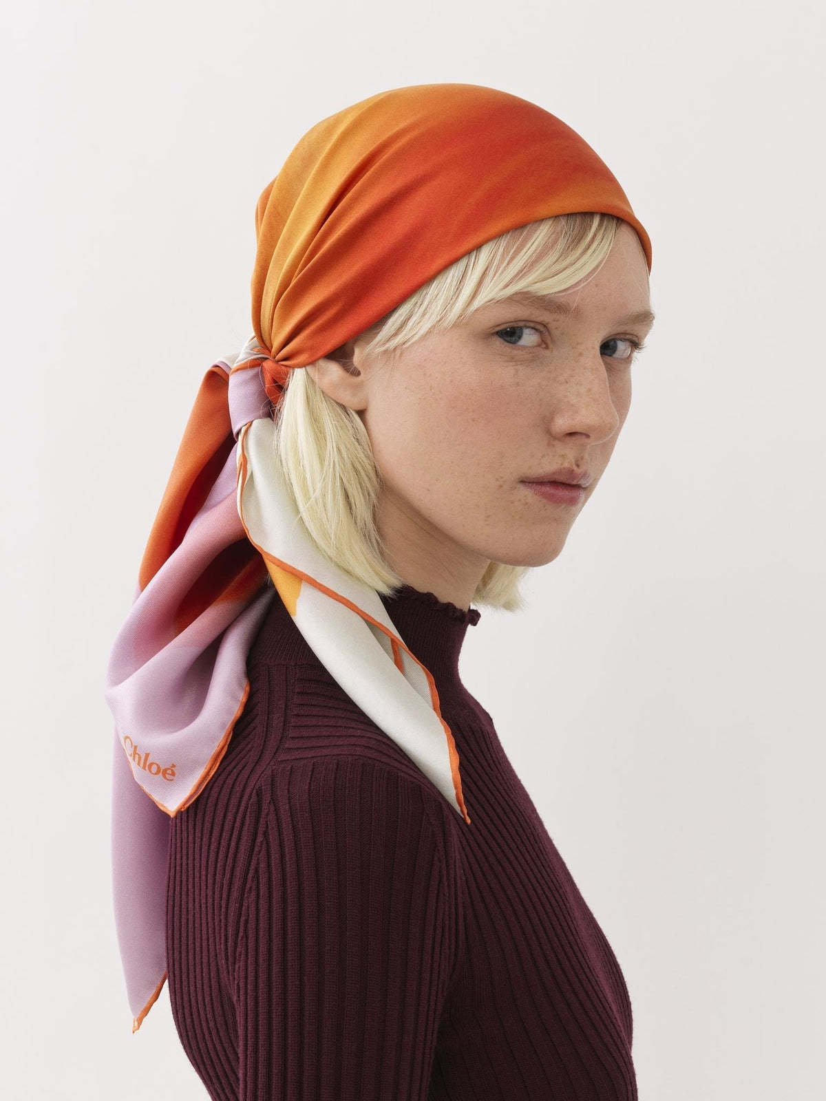 Orange & Pink CARRE SCAR - Orange & Pink