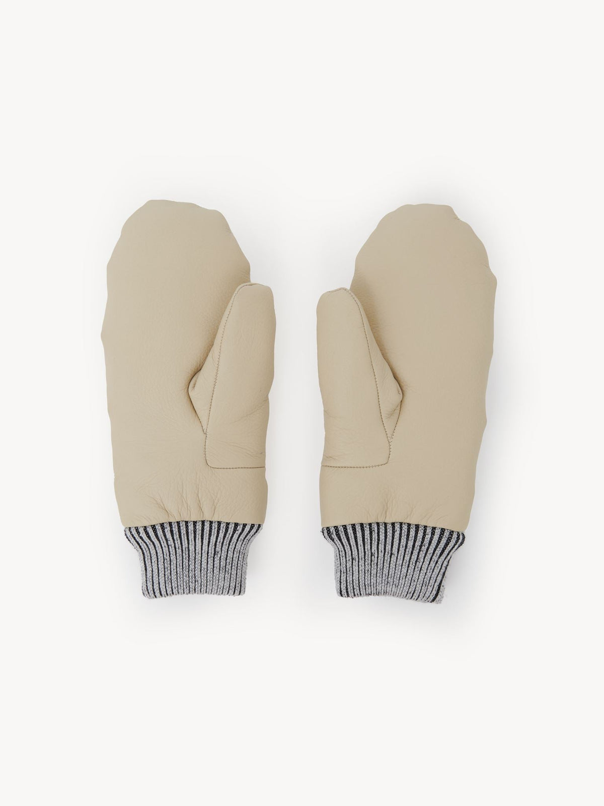 White & Beige GLOVES AND - White & Beige