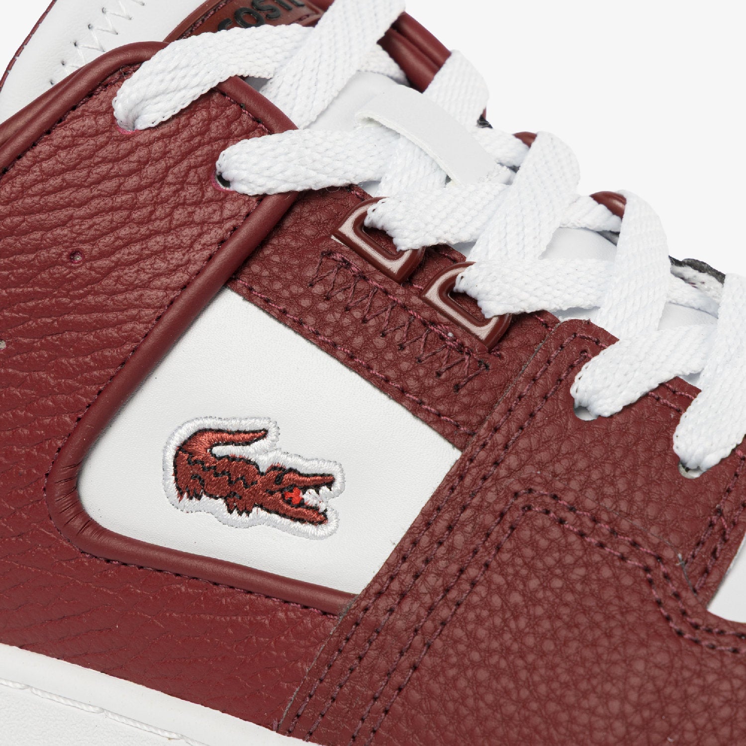 Sneakers Court Cage en cuir - White & Burgundy