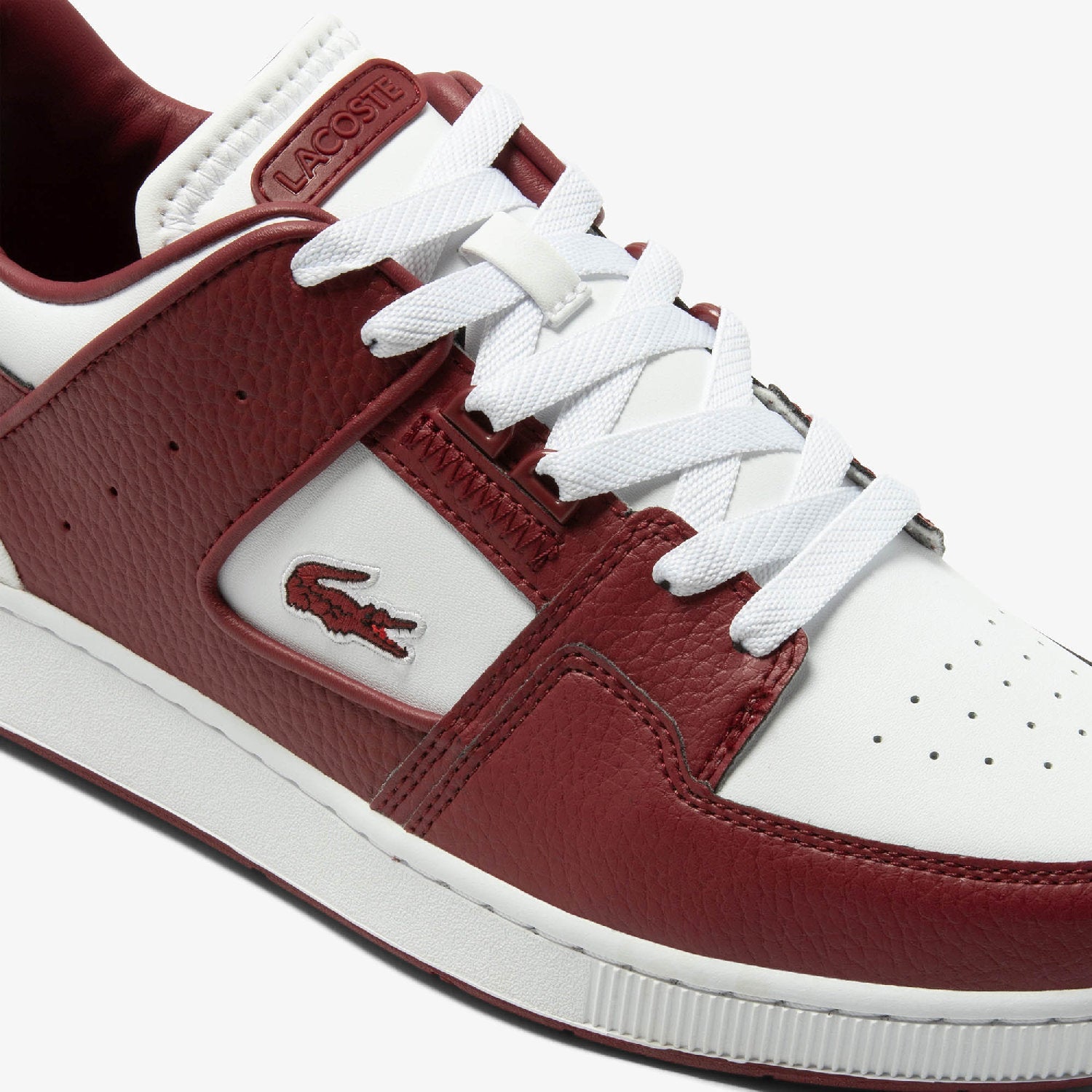 Sneakers Court Cage en cuir - White & Burgundy