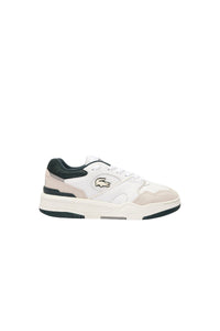 Sneakers Lineshot en cuir - White & Dark Green