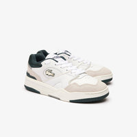 Sneakers Lineshot en cuir - White & Dark Green