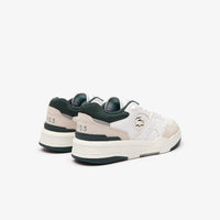 Sneakers Lineshot en cuir - White & Dark Green