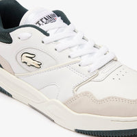 Sneakers Lineshot en cuir - White & Dark Green