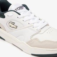 Sneakers Lineshot en cuir - White & Dark Green