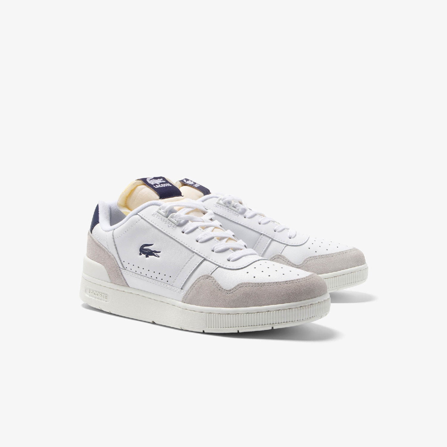 Sneakers T-Clipavec détails en cuir - White & Navy