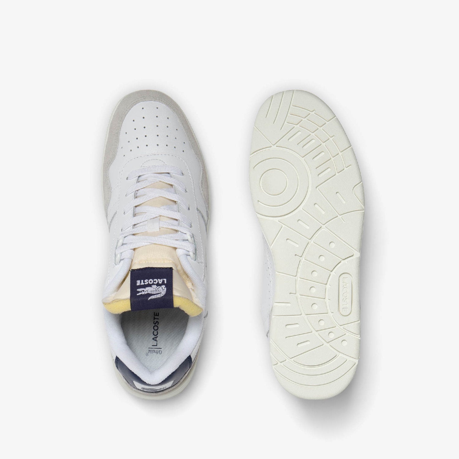 Sneakers T-Clipavec détails en cuir - White & Navy