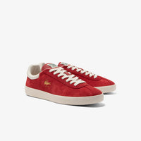 Sneakers Baseshot velours en cuir - Red & Off White