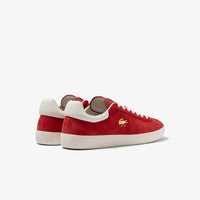 Sneakers Baseshot velours en cuir - Red & Off White