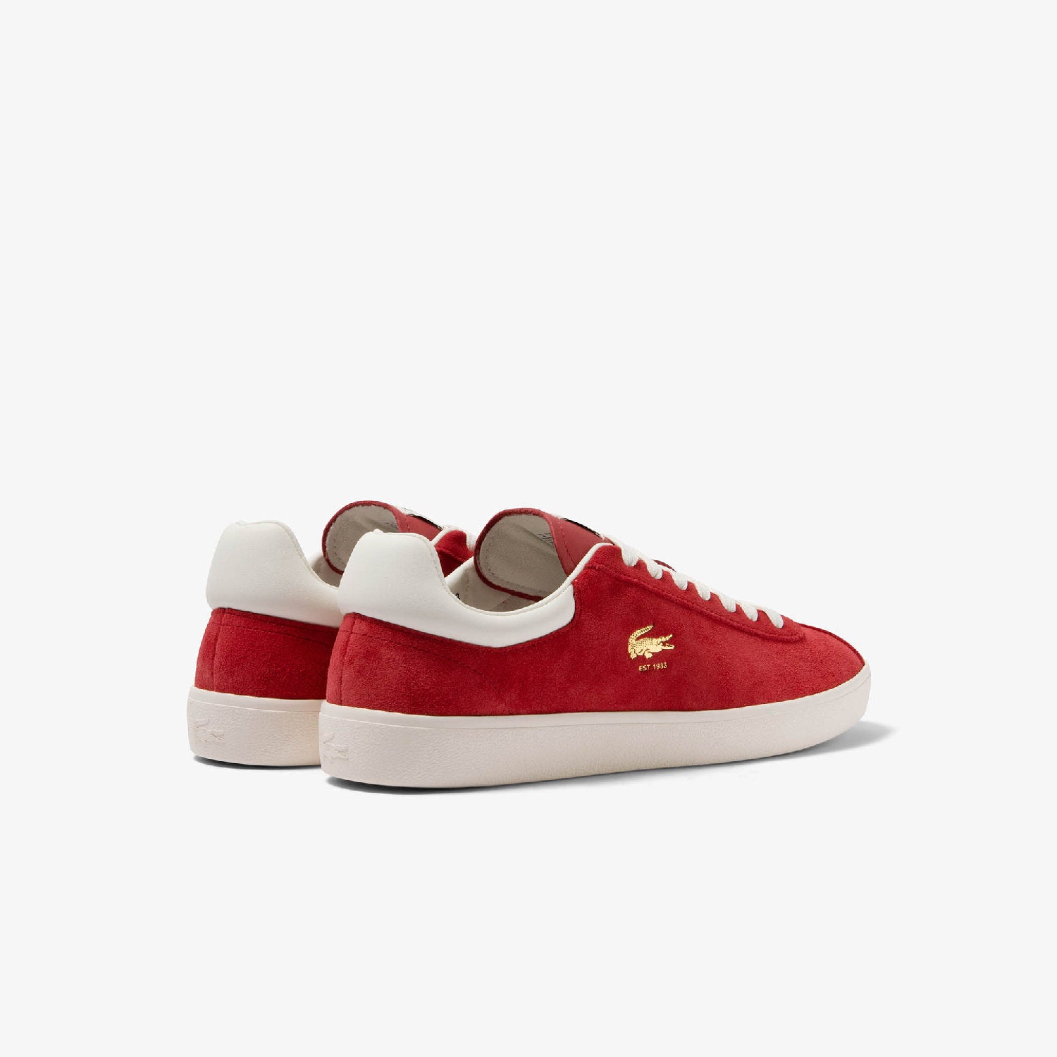 Sneakers Baseshot velours en cuir - Red & Off White