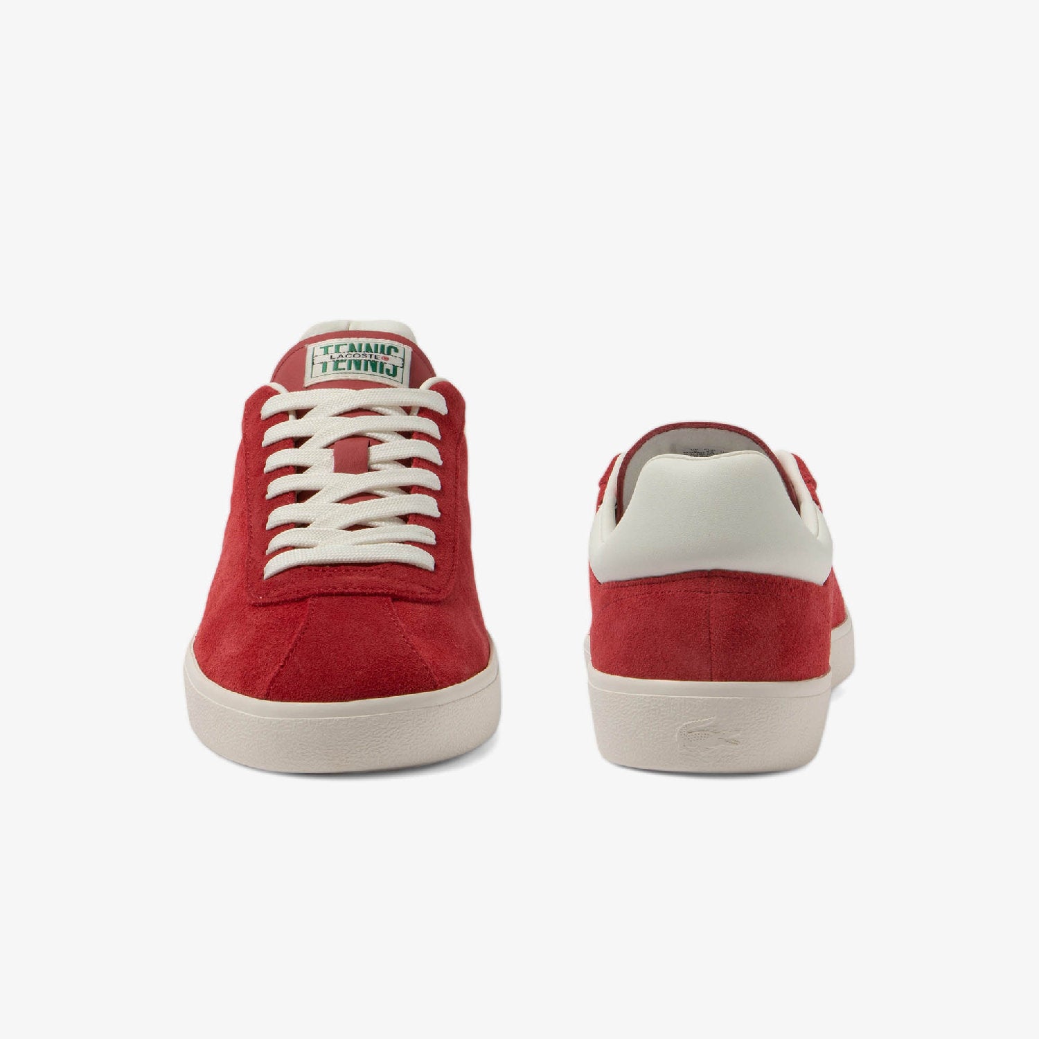 Sneakers Baseshot velours en cuir - Red & Off White