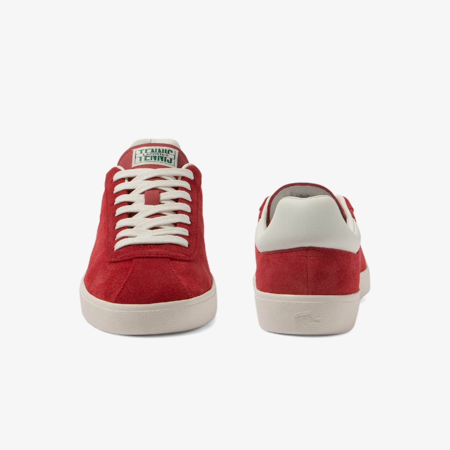 Sneakers Baseshot velours en cuir - Red & Off White
