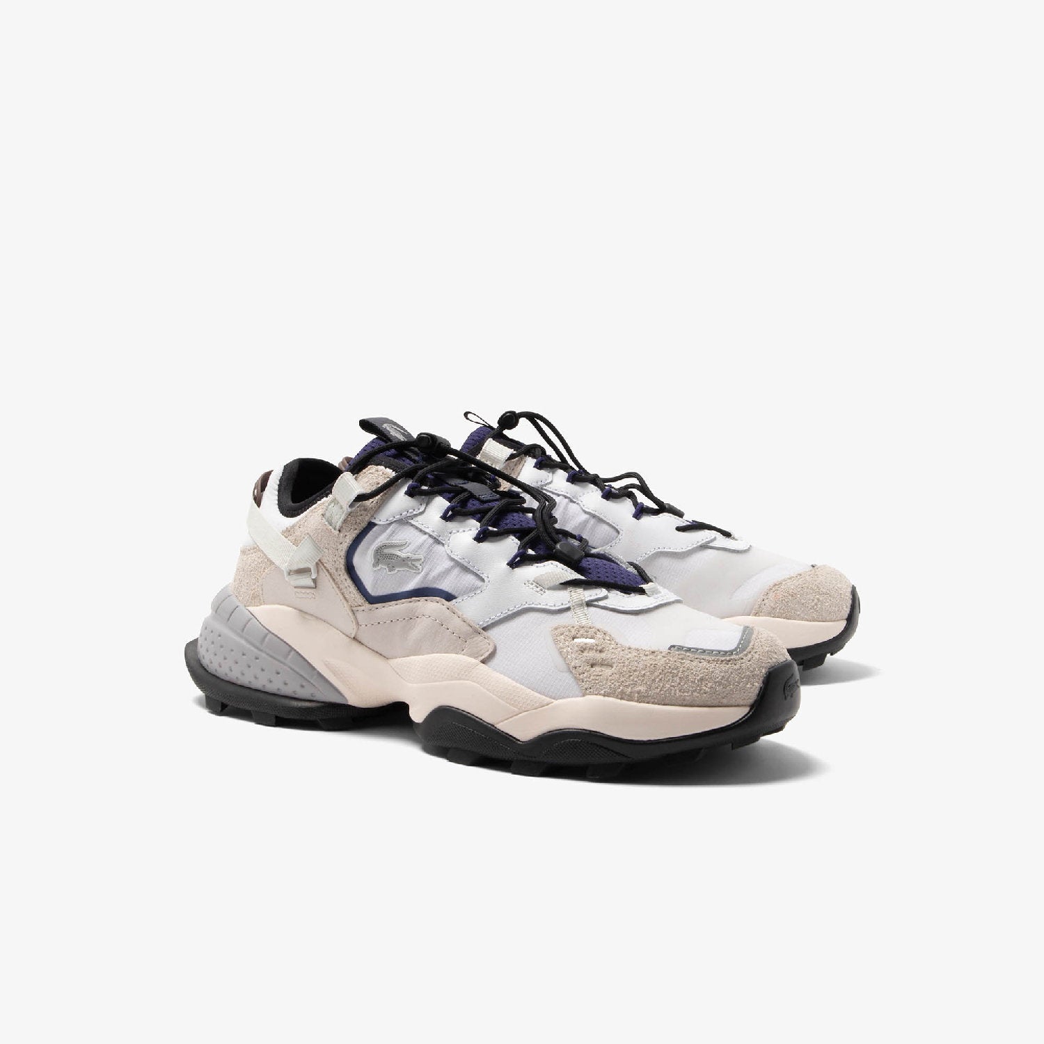Sneakers L-Guard Breaker en daim - White & Navy